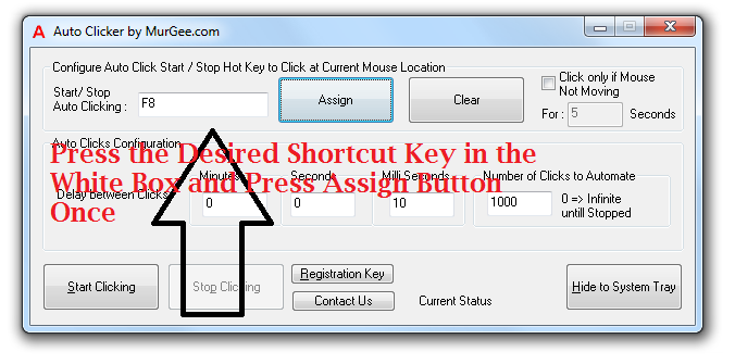 how to use auto click
